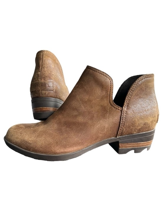 Sorel Shoes - Sorel Lolla II Bootie Shoes Brown Leather Outdoor Preppy Academia Business Sz 8